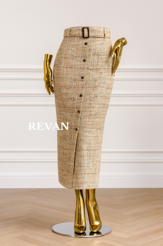 تنورة ميدي أناقة كلاسيكية من ريڤــان