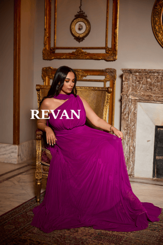 فستان سهرة زهرة الصحراء