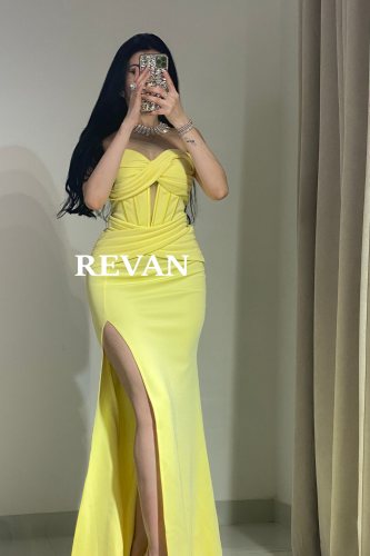 Evening dress with a top style