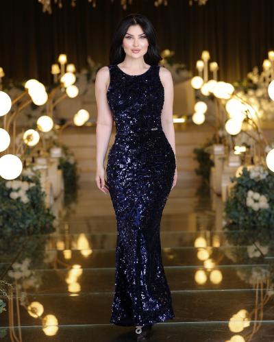 Rivan sequined evening dress