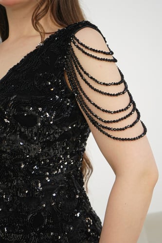 فستان سهره ماسك قماش ترتر