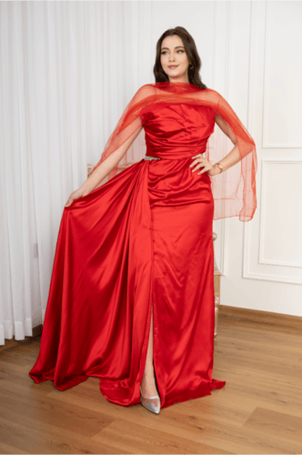 فستان سهره ستان احمر