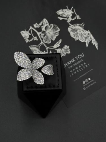 خاتم فلاور فضي