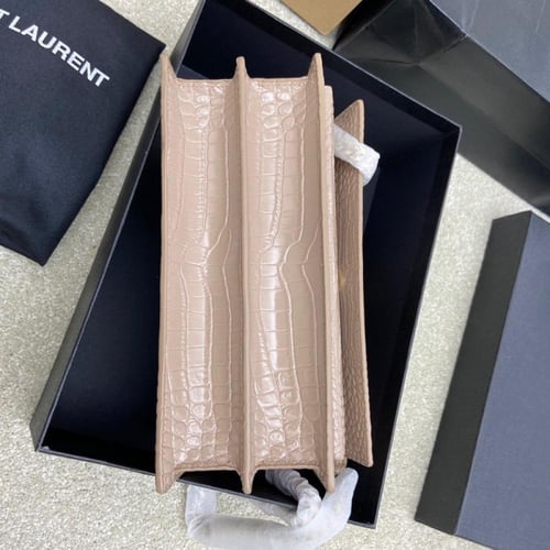 YSL SUNSET MEDIUM IN CROCODILE