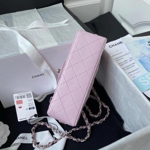 شانيل كلاسيك ميني جلد لامب سكن مقاس 20cm