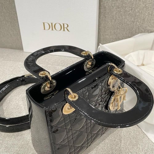 Small Lady Dior Bag مقاس السمول لامع