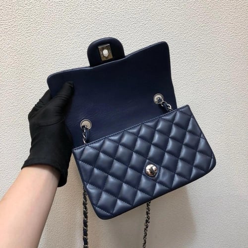 شانيل كلاسيك ميني جلد لامب سكن مقاس 20cm