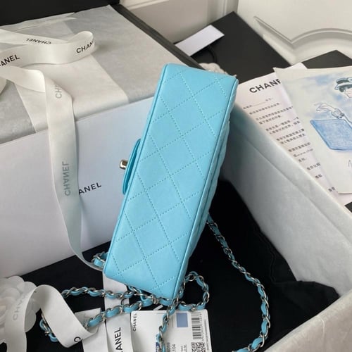 شانيل كلاسيك ميني جلد لامب سكن مقاس 20cm