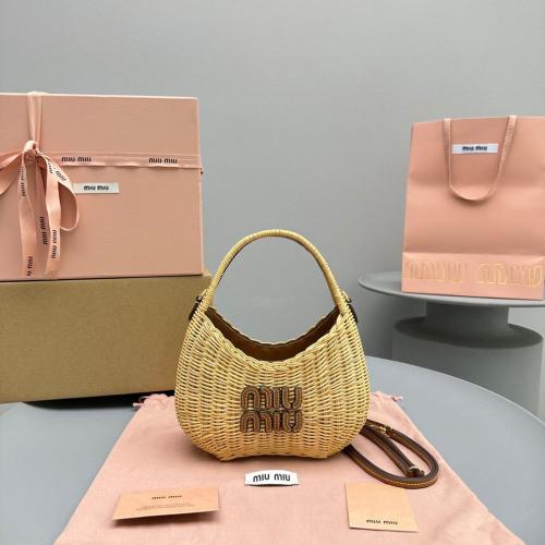 Miu Miu WANDER WICKER HOBO BAG