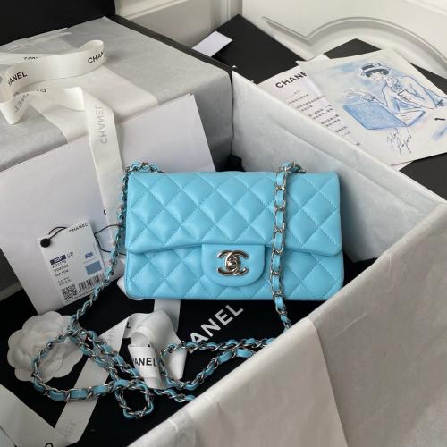 شانيل كلاسيك ميني جلد لامب سكن مقاس 20cm