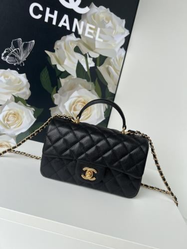 شانيل ‏top handle mini rectangular flap bag ميني