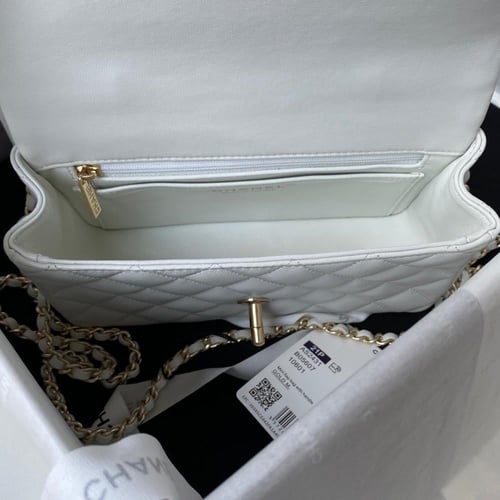 شانيل ‏top handle mini rectangular flap bag ميني