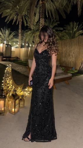 فستان سهره فخم اسود