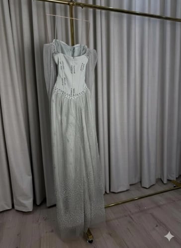 فستان مناسبات فخم تصميمنا الماسه