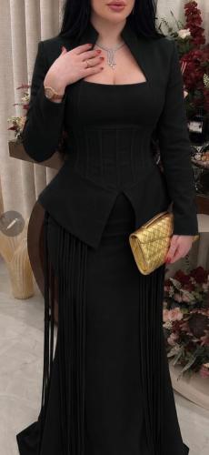فستان سهره فخم اسود