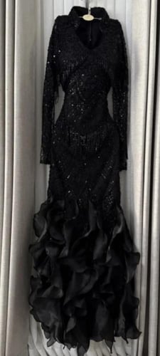 فستان سهره فخم اسود