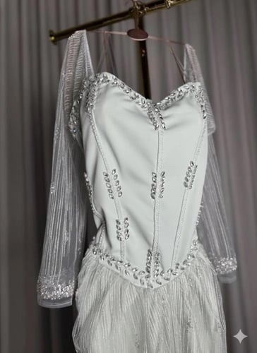 فستان مناسبات فخم تصميمنا الماسه