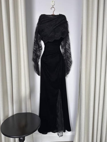 فستان سهره فخم اسود