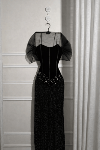 فستان سهره فخم اسود