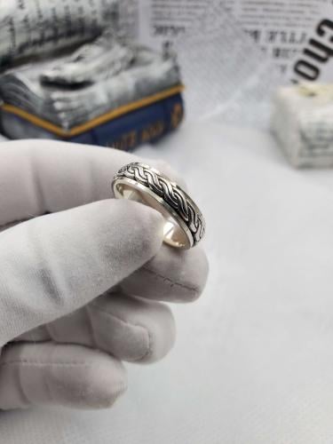 دبلة رجالي فضة عيار 925