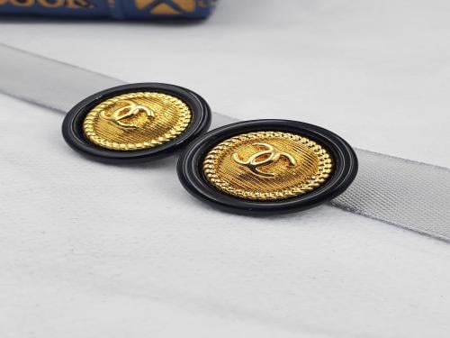 حلق شانيل جودة عالية من التيتانيوم 05 اسود