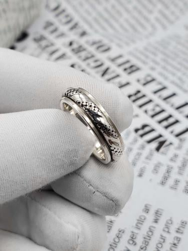 دبلة رجالي فضة عيار 925