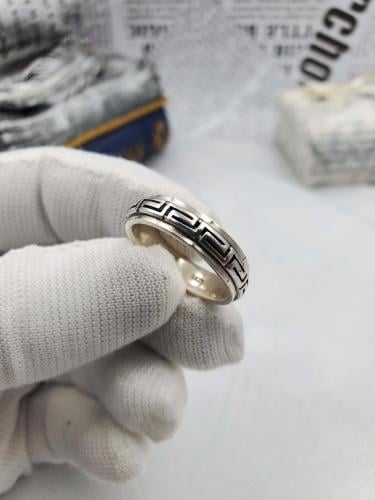 دبلة رجالي ( فيرزاتشي 04)فضة عيار 925