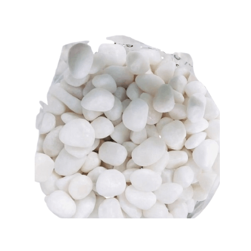 حجر نهري ابيض مطفي