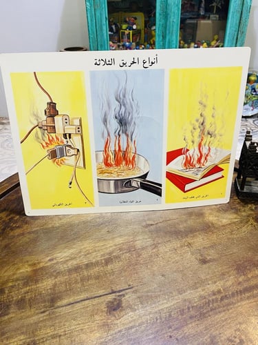 من النوادر؛ عدد ٩ شرائح تعليمية من الورق المتين بط...