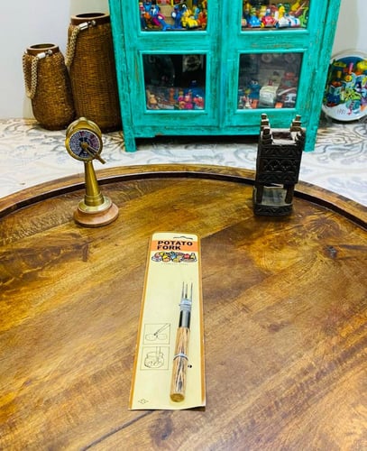 من النوادر؛ شوكة للبطاطس والدجاج بجودة عالية؛ قديم...