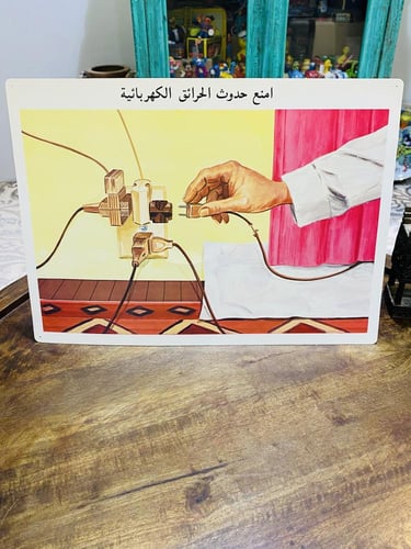 من النوادر؛ عدد ٩ شرائح تعليمية من الورق المتين بط...