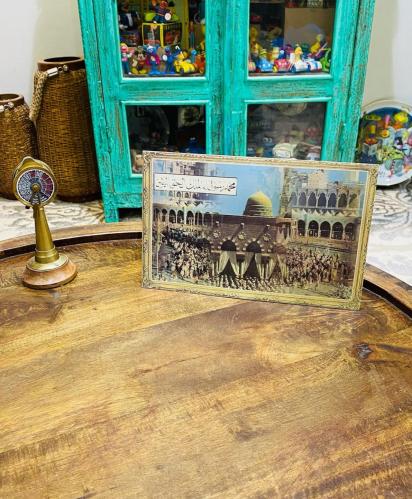 منظر ثلاثي الأبعاد للحرم المدني من جهة والحرم المك...