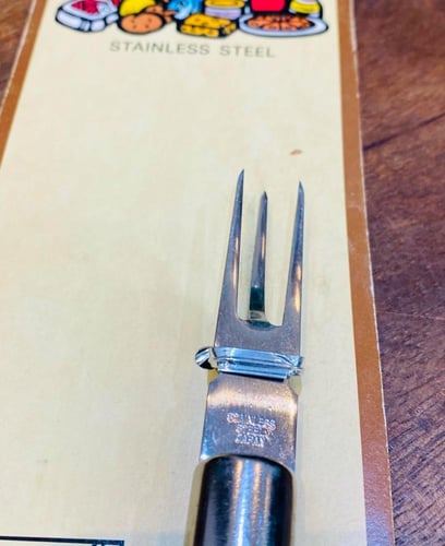 من النوادر؛ شوكة للبطاطس والدجاج بجودة عالية؛ قديم...