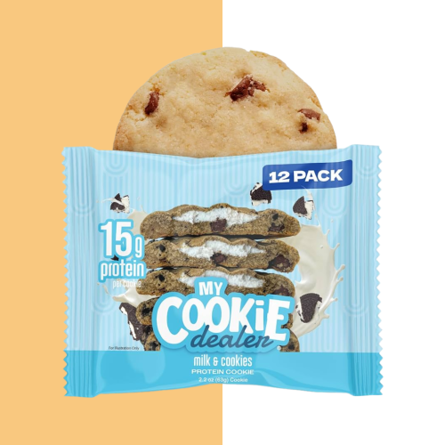 ماي كوكي ديلر كوكيز بروتين (25) بنكهة الحليب والكو...