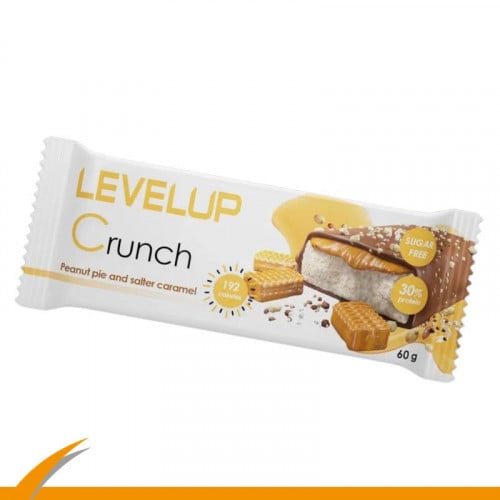 ليفل اب كرنش بروتين بار خالي من السكر كاراميل مملح...