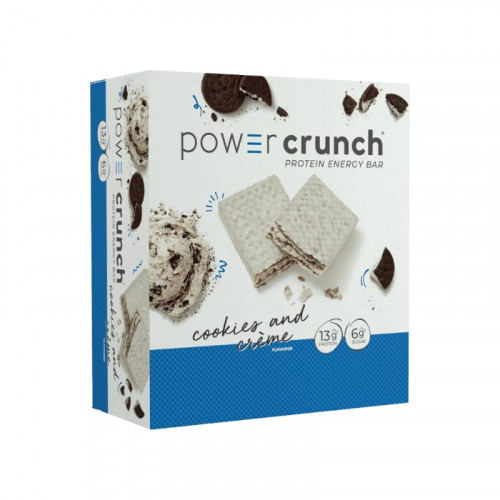 ويفر بور كرنش بالبروتين كوكيز اند كريم كرتون 12 حب...