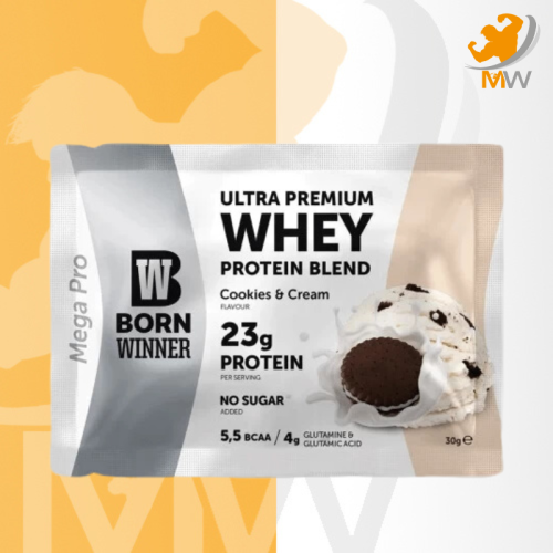 بورن وينر واي بروتين كوكيز كريم حصة واحدة 30 جرام