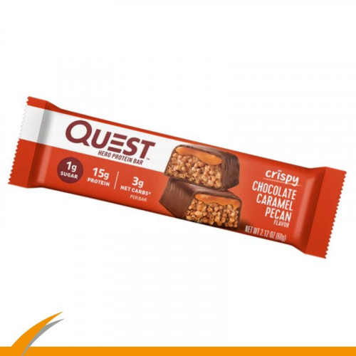 سناك كويست بار هيرو كريسبي شوكولاته بالكراميل 60 ج...