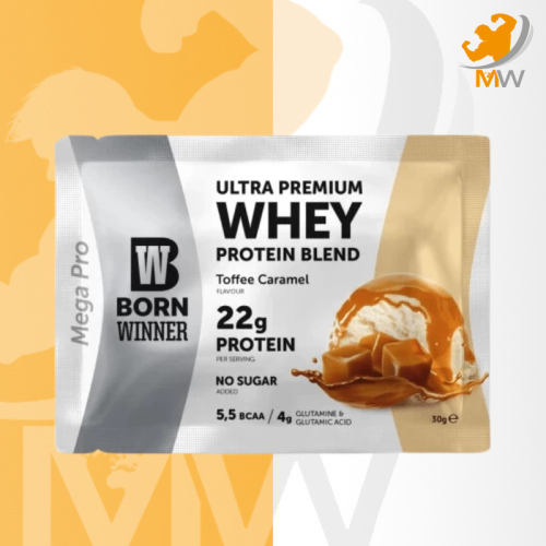 بورن وينر واي بروتين كراميل حصة واحدة 30 جرام