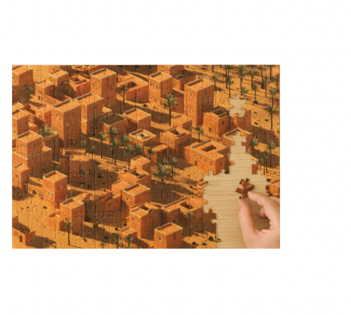 بطاقة وتركيب ايزومترك الدرعية - Isometric Diriyah...