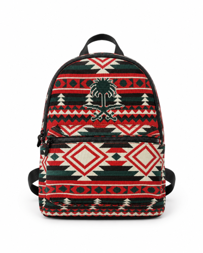 Sadu Saudi Emblem Handmade Woven Backpack | Saudi...