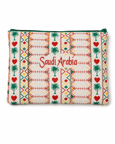 Al-Qatt Al-Asiri Handmade Woven Laptop Sleeve | Sa...