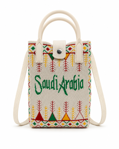Classic Al-Qatt Al-Asiri Handmade Woven Phone Cros...