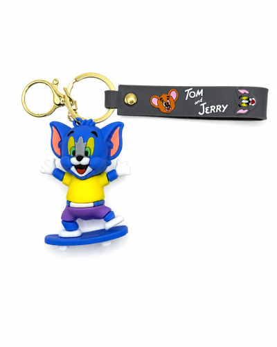 Tom & Jerry Skateboarding Tom | PVC Keychain