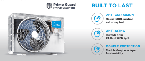 مكيف جداري ميديا اكستريم 30 حار بارد 27000 وحدة