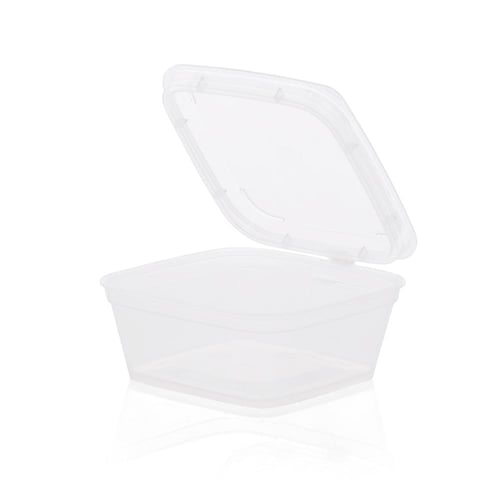 مجموعة (50) علبة بلاستيكة مربعة للصوص - 88 مل