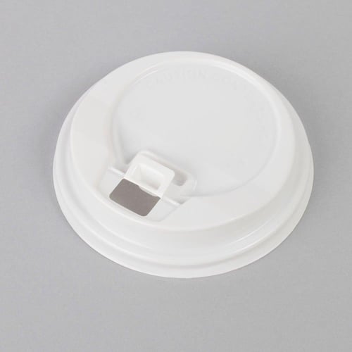 مجموعة (50) غطاء بلاستيك أبيض فاخر لأكواب الورق |...