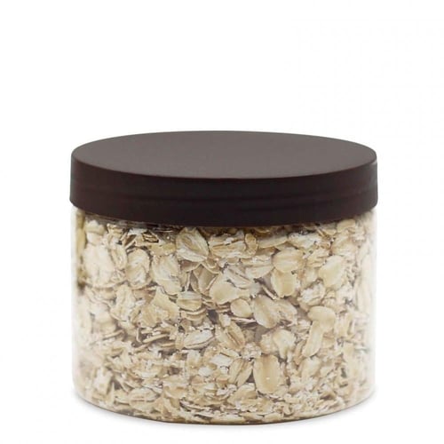 مجموعة (12) علبة بلاستيك بغطاء بني| 220 مل