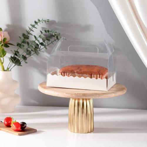 علب ورقية مستطيلة بغطاء شفاف - (12) حبة| 20*15*8 س...