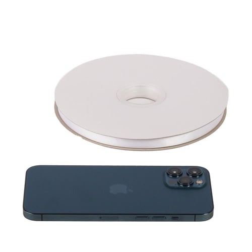 رول شرائط رفيعة وفاخرة لون أبيض | 91 متر* 1 سم